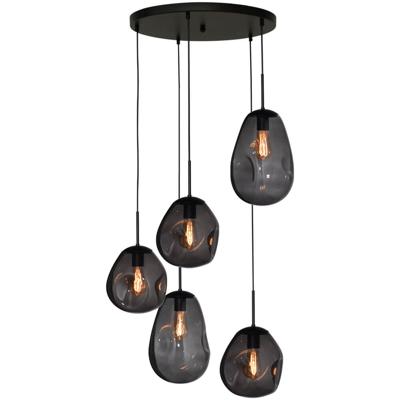 Masterlight Vide hanglampLava 5x smoke glas - 2762-05-50-5-05-1110