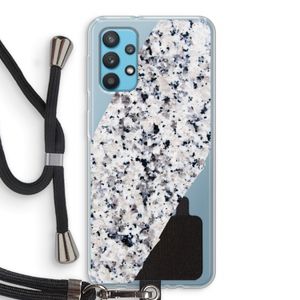 Gespikkelde marmer: Samsung Galaxy A32 4G Transparant Hoesje met koord