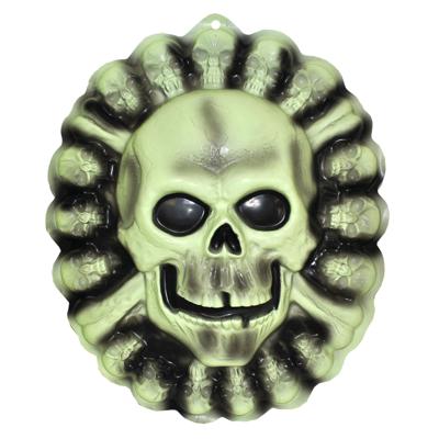 Wanddecoratie Halloween thema party doodshoofd 48 cm