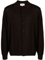 YMC cardigan Rat Pack en laine mérinos - Marron