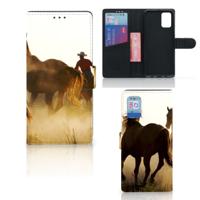 Samsung Galaxy A02s | M02s | Telefoonhoesje | Met pasjeshouder | Design Cowboy
