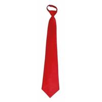 Funny Fashion carnaval verkleed stropdas - rood - 46 cm - polyester - volwassenen - thumbnail