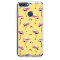 Flamingo's geel: Huawei P Smart (2018) Transparant Hoesje