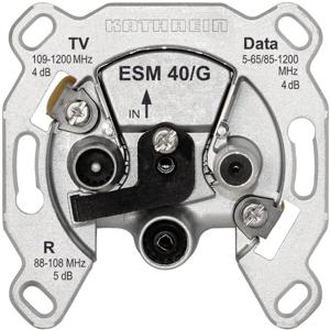 Kathrein ESM 40/G Antennedoos TV, FM, Data Inbouw (in muur) Enkele aansluitdoos