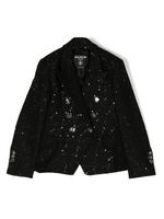 Balmain Kids blazer à boutonnière croisée - Noir - thumbnail