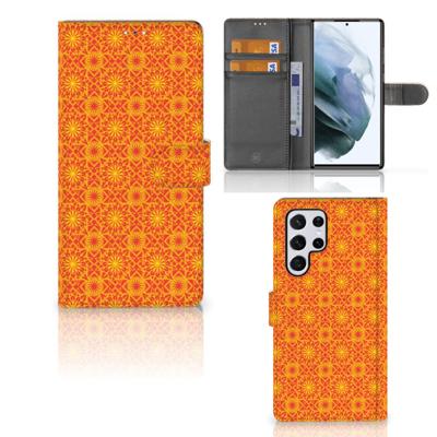 Samsung Galaxy S22 Ultra | Telefoon Hoesje | Batik Oranje