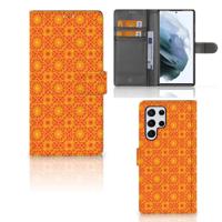 Samsung Galaxy S22 Ultra | Telefoon Hoesje | Batik Oranje