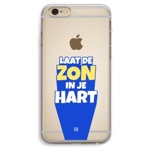 Laat de zon in je hart: iPhone 6 Plus / 6S Plus Transparant Hoesje
