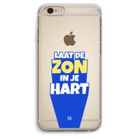 Laat de zon in je hart: iPhone 6 Plus / 6S Plus Transparant Hoesje