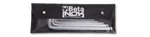 Beta 6-delig set van haakse zeskant stiftsleutel, vervaardigd uit roestvaststaal, in etui 96BPINOX/B6 - 000961455