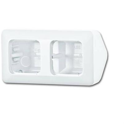 Busch-Jaeger 2CKA001799A0985 Opbouwbehuizing 2-voudig Zuiver wit (RAL 9010), Wit 1 stuk(s)