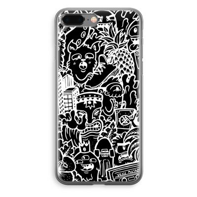 Vexx Black Mixtape: iPhone 8 Plus Transparant Hoesje
