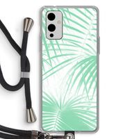 Palmbladeren: OnePlus 9 Transparant Hoesje met koord