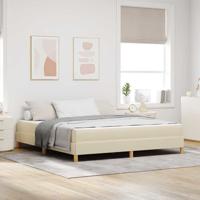 Boxspring bed Crème en bruin 180 x 200 cm