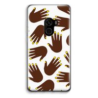 Hands dark: Xiaomi Mi Mix 2 Transparant Hoesje