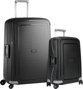 Samsonite S'cure Spinner 55+75cm Black Kofferset