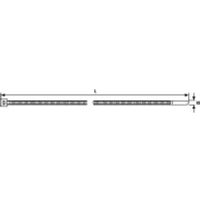 Hellermann Tyton T80L kabelbinder Polyamide Zwart 100 stuk(s) - thumbnail