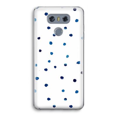 Blauwe stippen: LG G6 Transparant Hoesje
