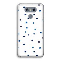 Blauwe stippen: LG G6 Transparant Hoesje