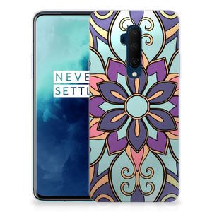 OnePlus 7T Pro TPU Case Purple Flower