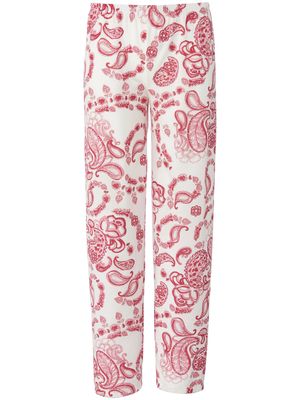 Lange pyjamabroek 100% katoen Van PETER HAHN PURE EDITION rood