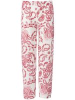 Lange pyjamabroek 100% katoen Van PETER HAHN PURE EDITION rood - thumbnail