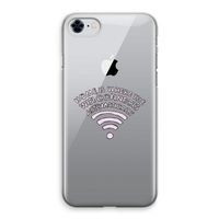Home Is Where The Wifi Is: iPhone 8 Transparant Hoesje