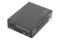 Digitus DN-82024 netwerk media converter 100 Mbit/s 1310 nm Multimode, Single-mode Zwart - thumbnail