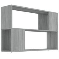 vidaXL Boekenkast 100x24x63 cm bewerkt hout grijs sonoma eikenkleurig