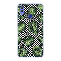 Geometrische jungle: Honor Note 10 Transparant Hoesje