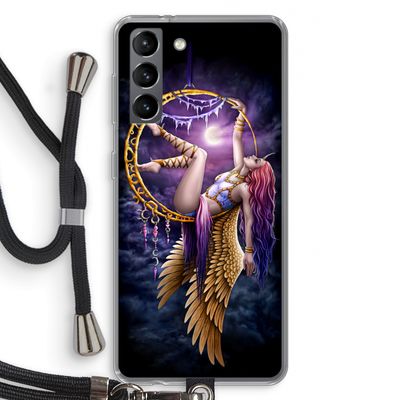 Aerial Angel: Samsung Galaxy S21 Transparant Hoesje met koord
