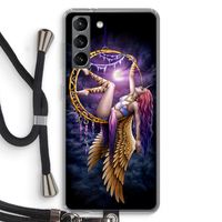 Aerial Angel: Samsung Galaxy S21 Transparant Hoesje met koord