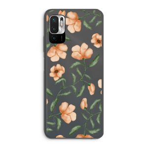 Peachy flowers: Xiaomi Redmi Note 10 5G Transparant Hoesje