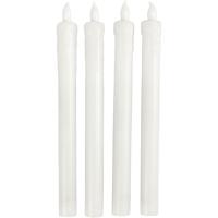 Creativ Company Led kaarsen, h: 24,5 cm, d 20 mm, 4 stuk/ 1 doos
