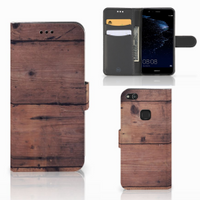 Huawei P10 Lite Book Style Case Old Wood - thumbnail