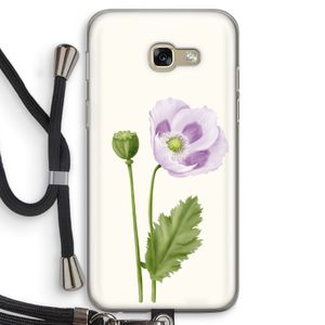 Purple poppy: Samsung Galaxy A5 (2017) Transparant Hoesje met koord