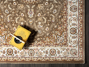 Laagpolig Vloerkleed Perzisch motief Beige-120 x 170 cm