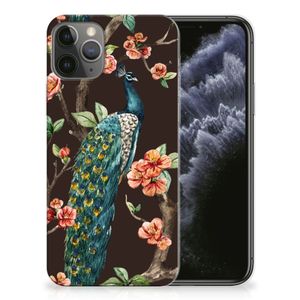 Apple iPhone 11 Pro TPU Hoesje Pauw met Bloemen