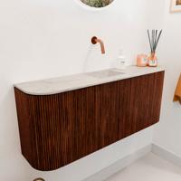 Toiletmeubel Mondiaz Joya Dlux | 103.2 cm | Meubelkleur Ruby | Faye wastafel Ostra Wasbak Midden | Zonder kraangat(en) Toiletmeubel Mondiaz Joya Dlux | 103.2 cm | Meubelkleur Ruby | Faye wastafel Ostra Wasbak Midden | Zonder kraangat(en)