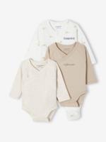 3-delige babyset met babyslaapzakje + 2 body's ecru