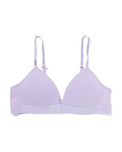 HEMA Voorgevormde Bh Zonder Beugel Rib Lavendel (lavendel)