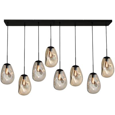 Masterlight HanglampLava 8x goud glas Ø 22,5cm - 2761-05-160-25-80260