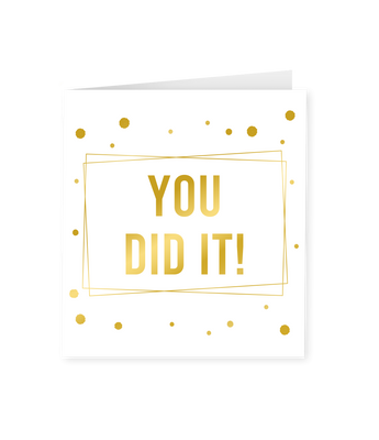 Geslaagd Wenskaart You Did It