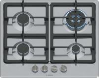 Bosch Serie 4 PGH6B5K90 kookplaat Roestvrijstaal Ingebouwd 58 cm Gaskookplaat 4 zone(s)