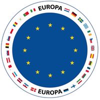Viltjes met Europa vlag opdruk