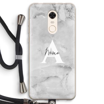 Ivory Marble: Xiaomi Redmi 5 Transparant Hoesje met koord