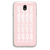 Hotline bling pink: Samsung Galaxy J7 (2017) Transparant Hoesje