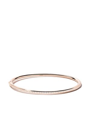 De Beers Jewellers bracelet jonc Micropavé Classic en or rose 18ct et diamants