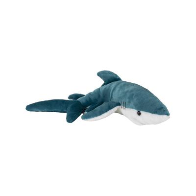 Nature Planet pluche blauwe Haai knuffel - 40 cm - Dieren speelgoed - knuffels cadeau - Haaien