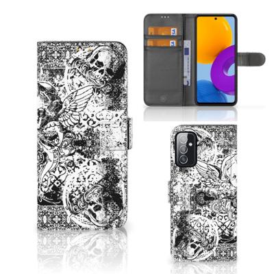 Telefoonhoesje met Naam Samsung Galaxy M52 Skulls Angel